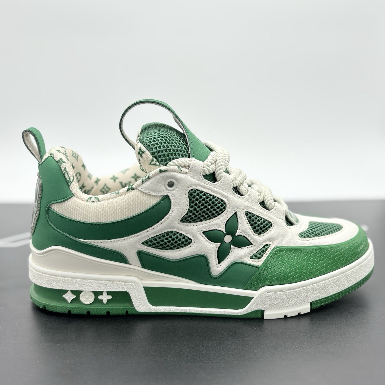 Size 9 LV (10-10.5 US) Louis Vuitton Skate ' Green White ' | SUPER CLEAN!