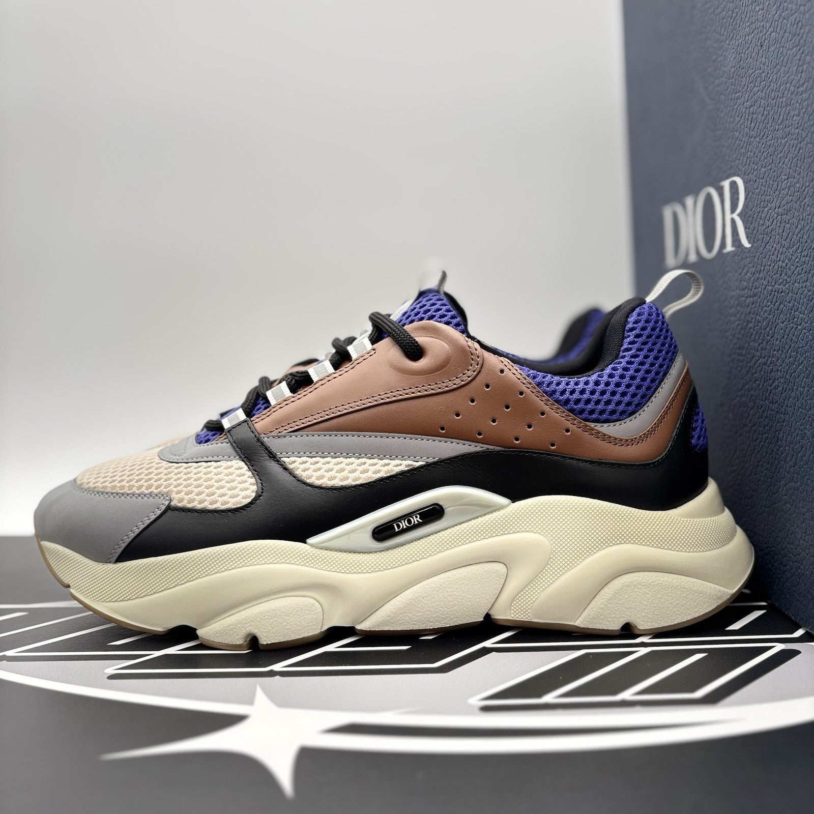 Size 46 (US 13) - Dior B22 Sneaker ' Coffee/Violet ' | SUPER CLEAN!