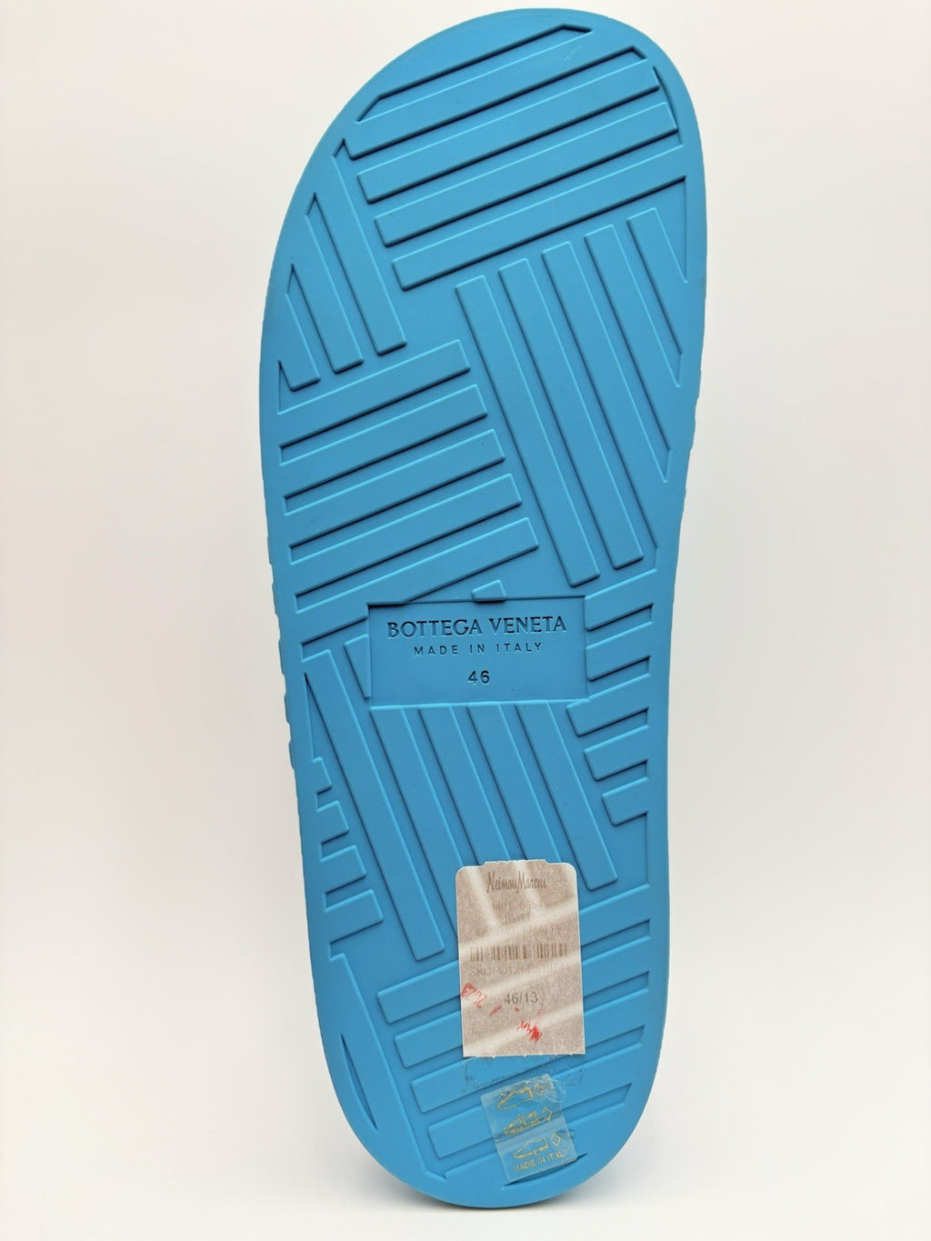 Size 46 (13 US) - Bottega Veneta Rubber Slides ' Blue ' | NEW!