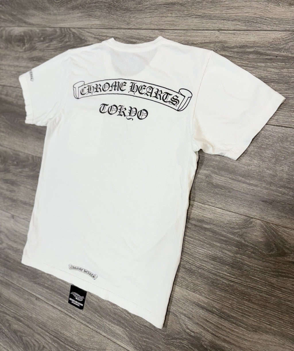 Size Medium - Chrome Hearts Tokyo Exclusive Scroll Label T- Shirt ' White '