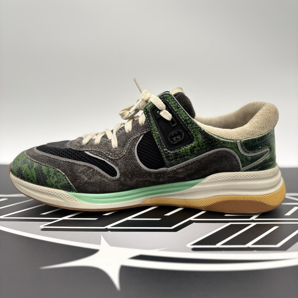 Size 10 G (10.5 US) - Gucci Ultrapace ' Green Tejus Printed ' | GOOD CONDITION!