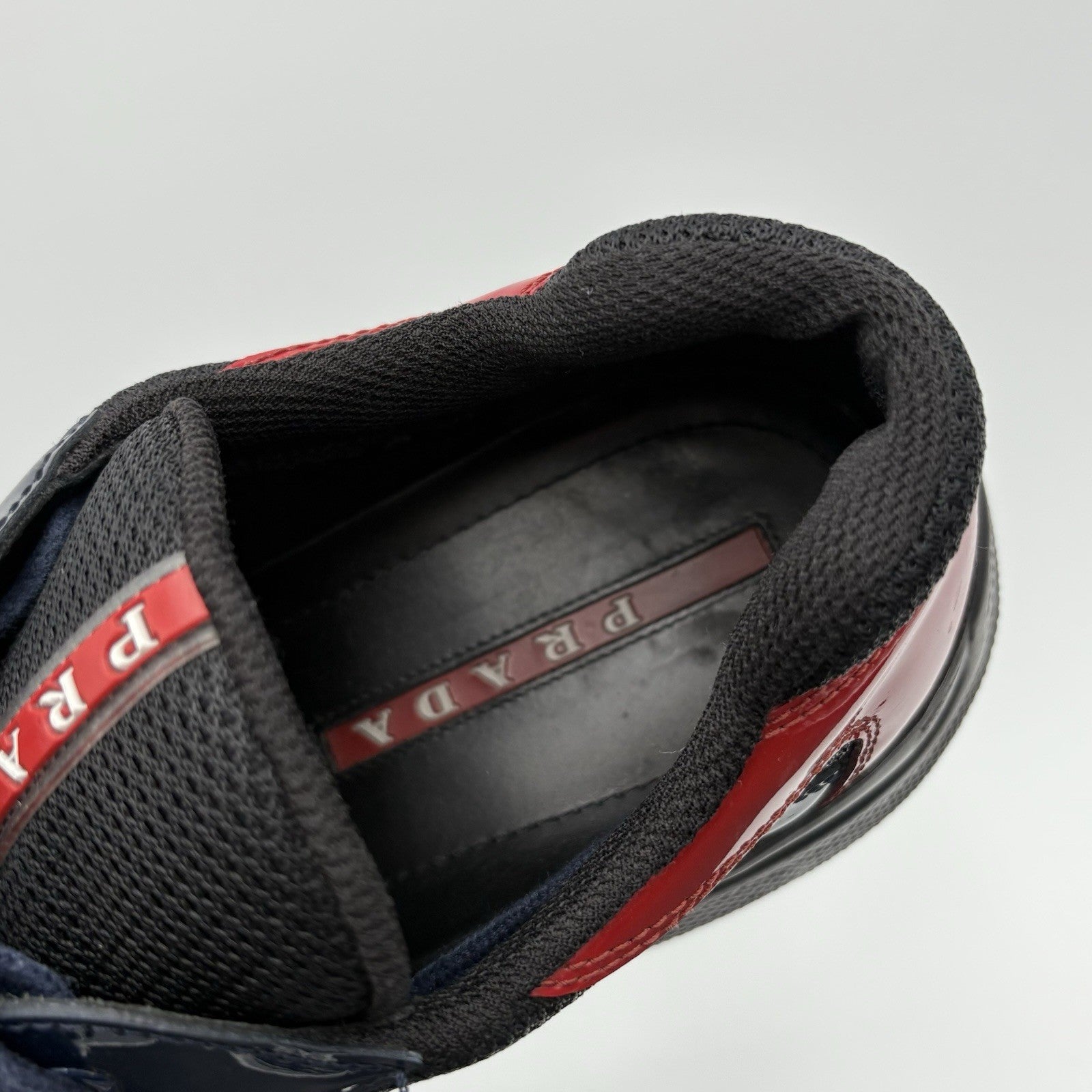 Size 9.5 UK (10.5 US) Prada Americas Cup ' Navy Red ' | GOOD CONDITION!