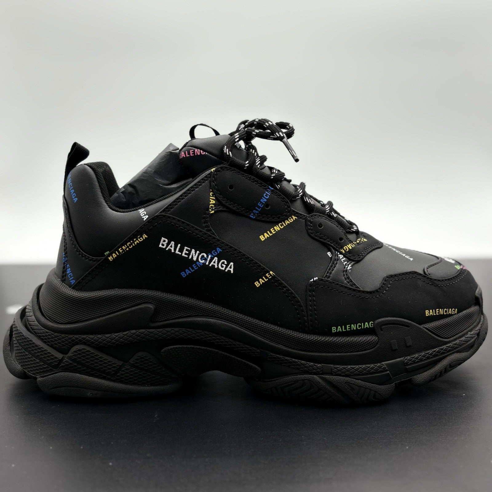 Size 45 (12 US) - Balenciaga Triple S ' All Over Logo ' | BRAND NEW!
