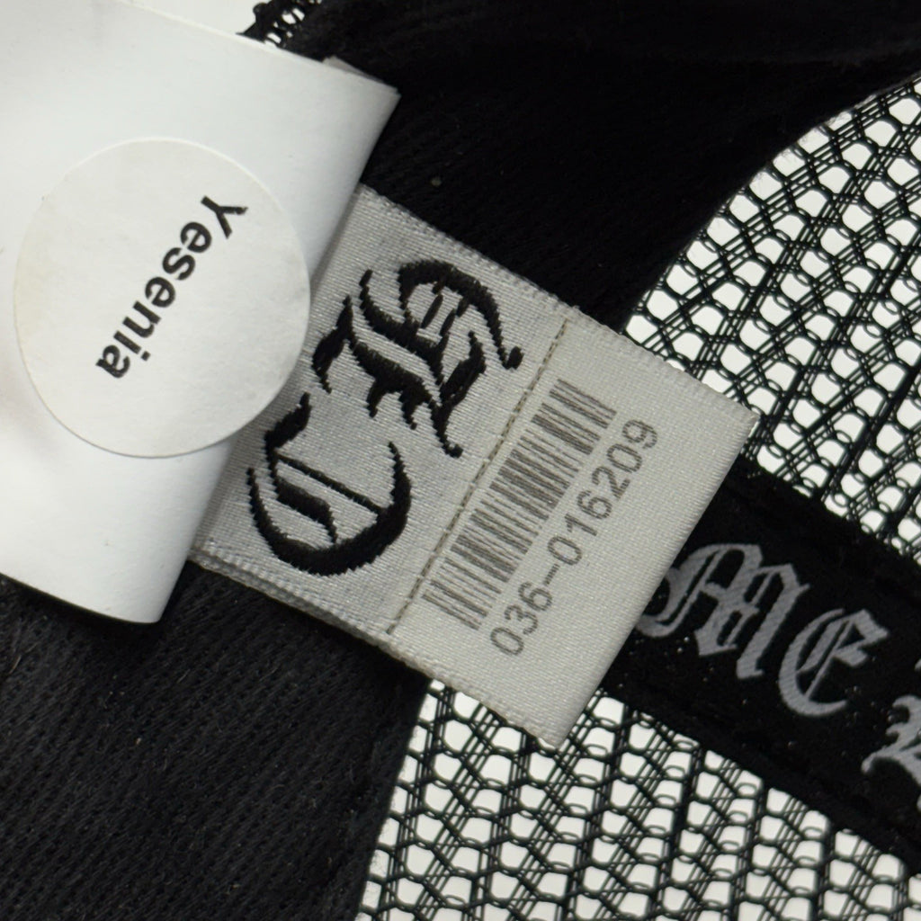 Chrome Hearts Plus Cross Seal Stamp Trucker Hat ' Black ' | GOOD CONDITION!