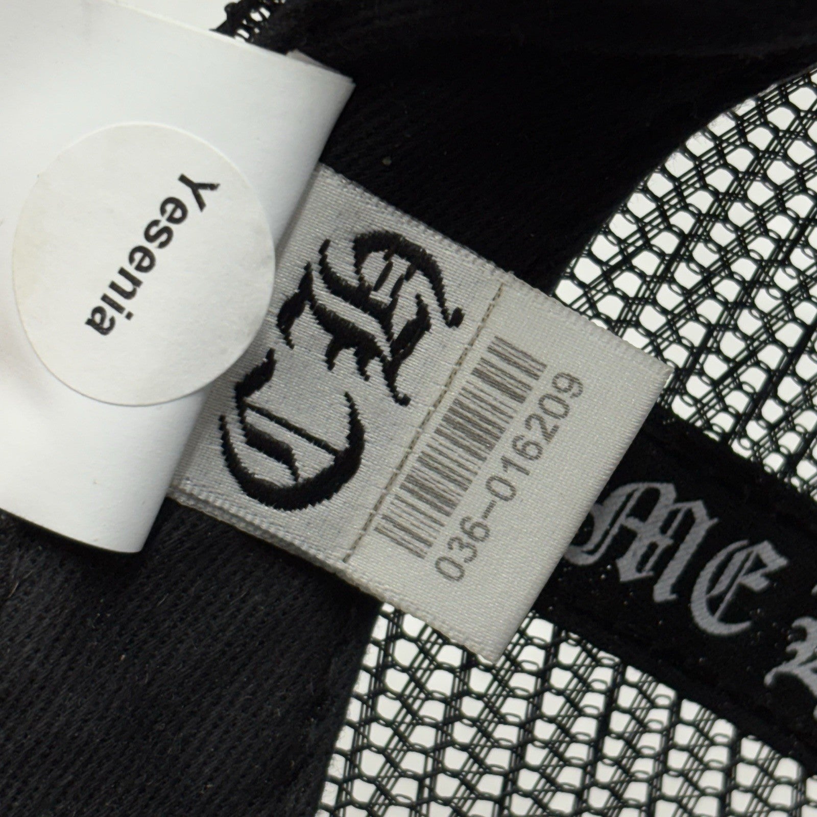 Chrome Hearts Plus Cross Seal Stamp Trucker Hat ' Black ' | GOOD CONDITION!