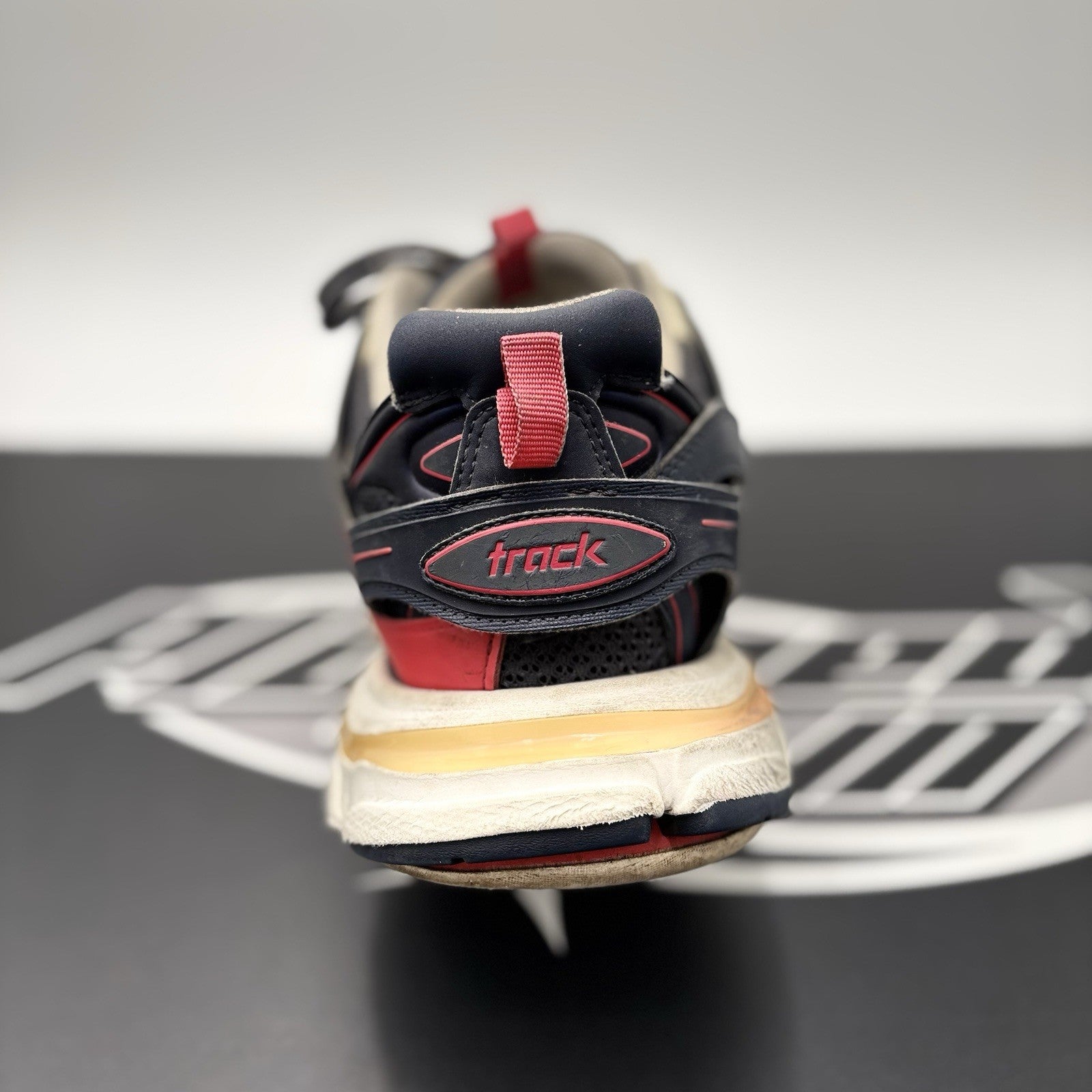 Size 43 (10 US) - Balenciaga Track LED Sneaker ' Navy, Red '