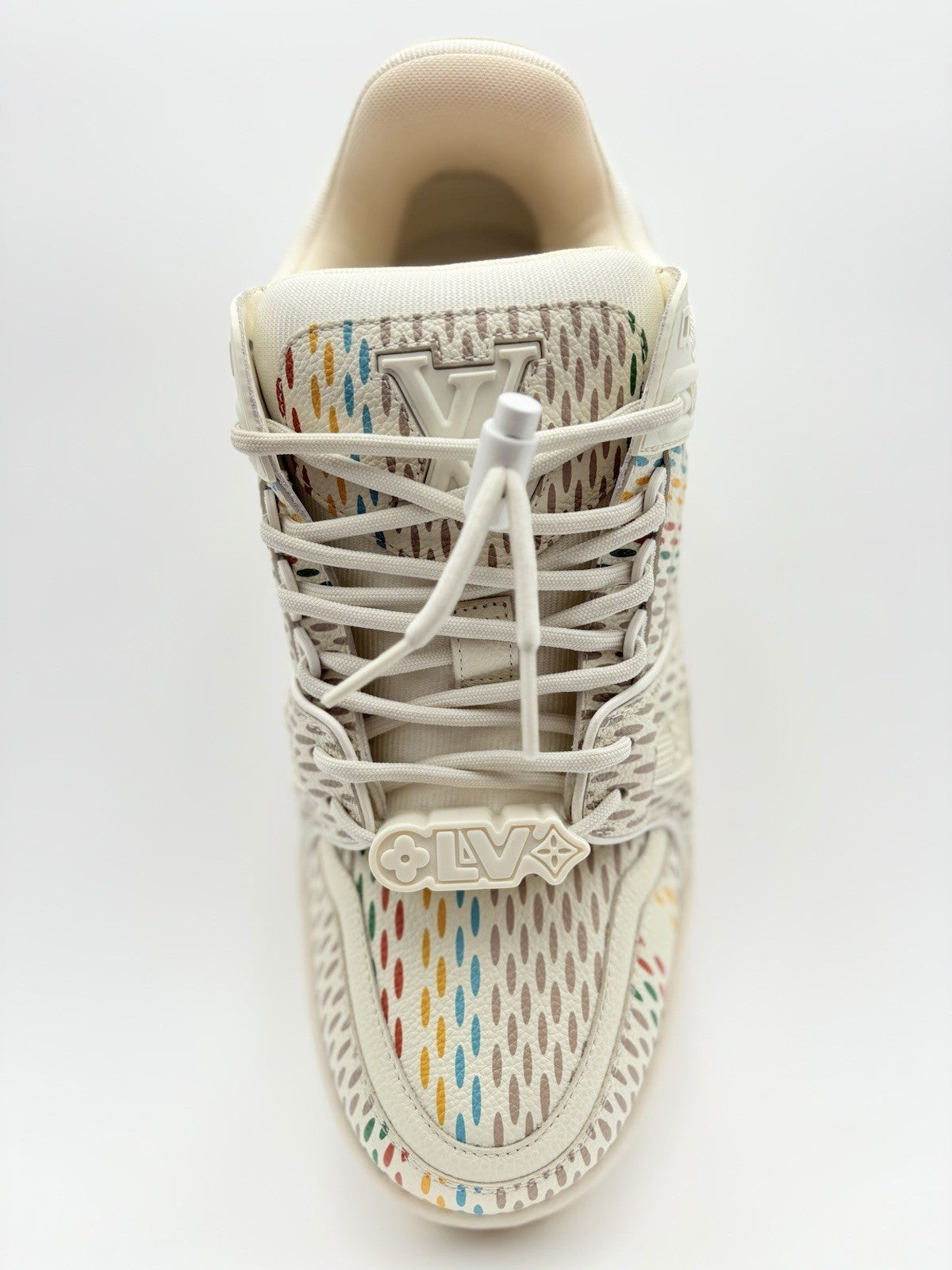 Size 8 LV (9-9.5 US) Louis Vuitton Maxi Trainer ' Beige Multicolor ' | WORN ONCE