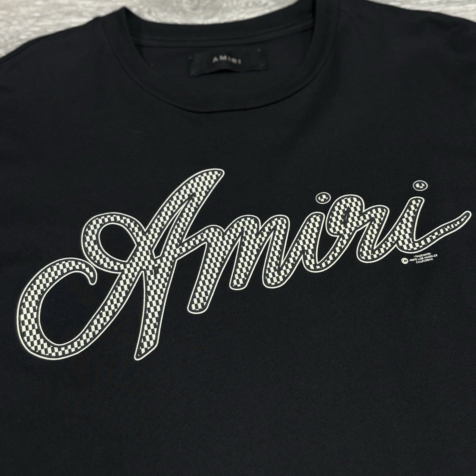 Size XL - Amiri Script Logo T-Shirt ' Black ' | 100% AUTHENTIC!