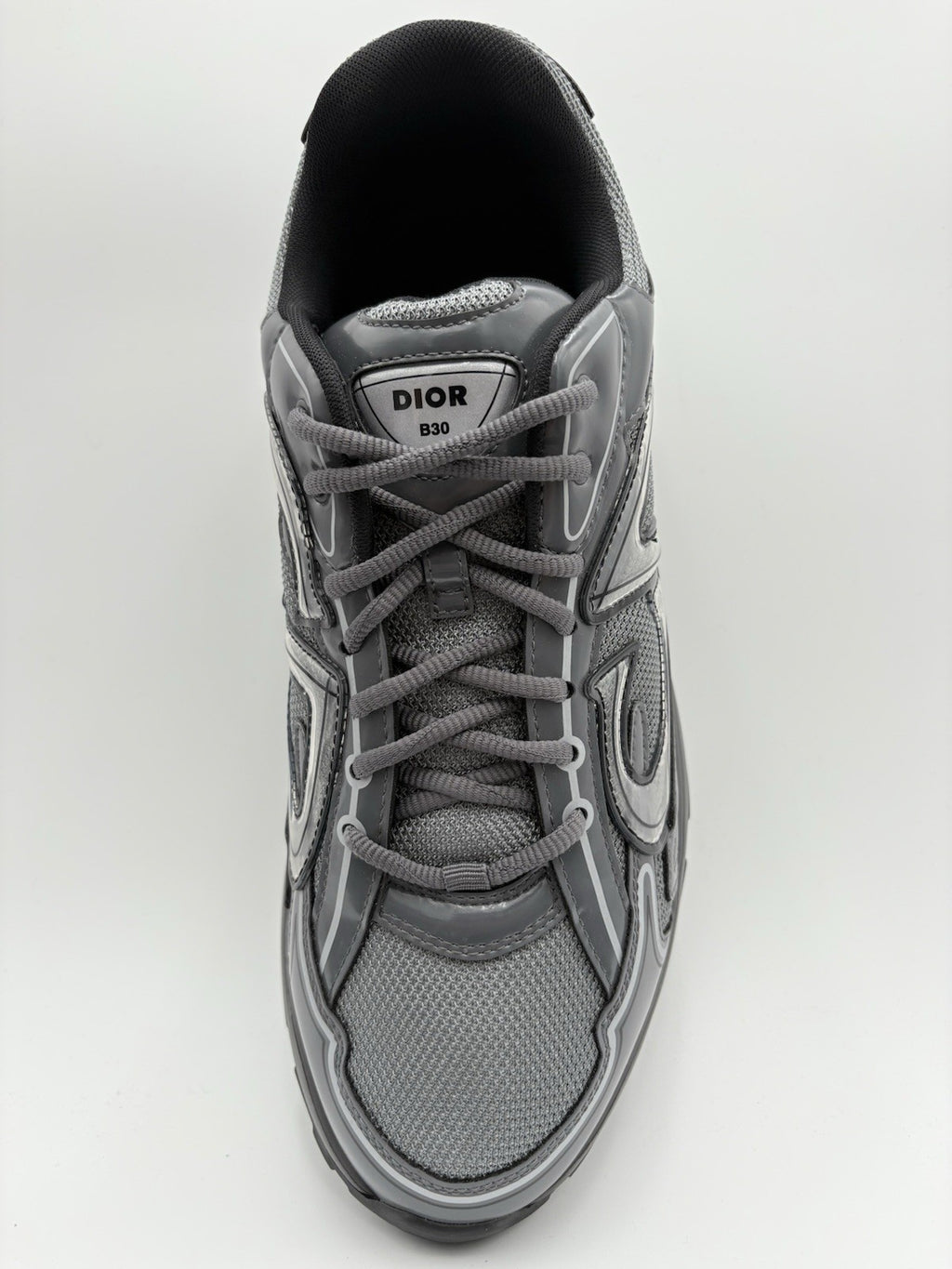 Size 45 (12 US) Dior B30 Reflective Sneaker ' Black Gray ' | ONLY WORN 1-3x
