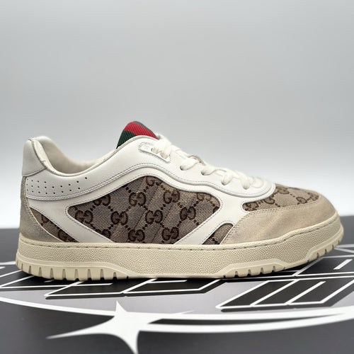 Size 11 G (12 US) - Gucci Re-Web Sneakers GG ‘ White, Beige ‘ | GOOD CONDITION!