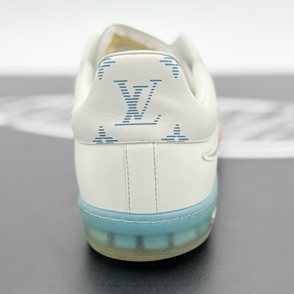 Size 9 LV (10-10.5 US) Louis Vuitton Luxembourg ' White Blue Pink ' |SUPER CLEAN