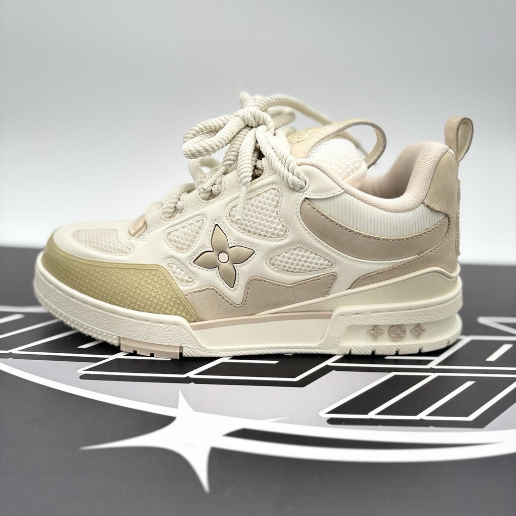 Size 7.5 LV (8.5-9 US) - Louis Vuitton Skate ' Beige White ' | GREAT COND!