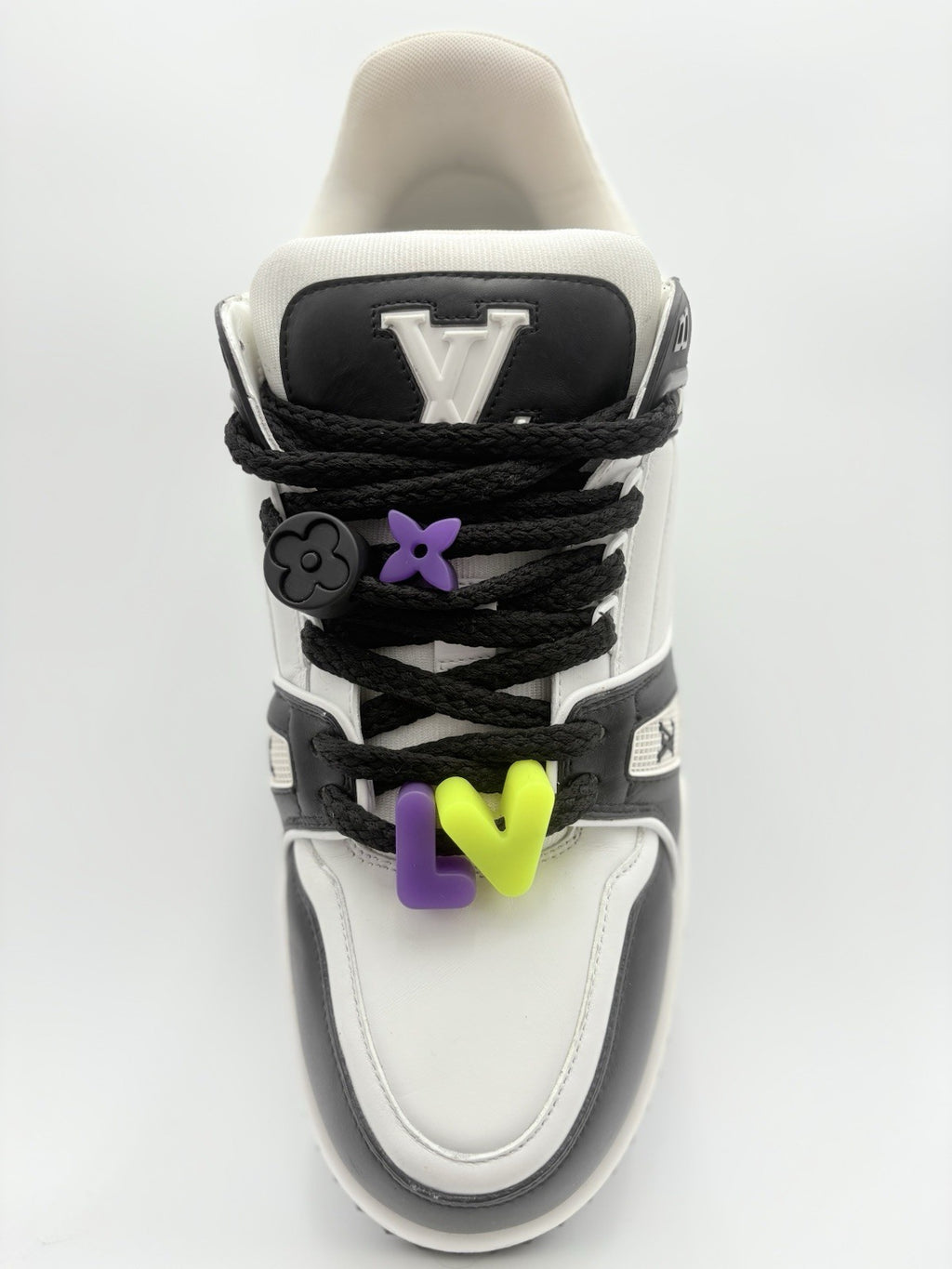 Size 12 LV (13-13.5 US) - Louis Vuitton Maxi ' Black White ' | SUPER CLEAN!