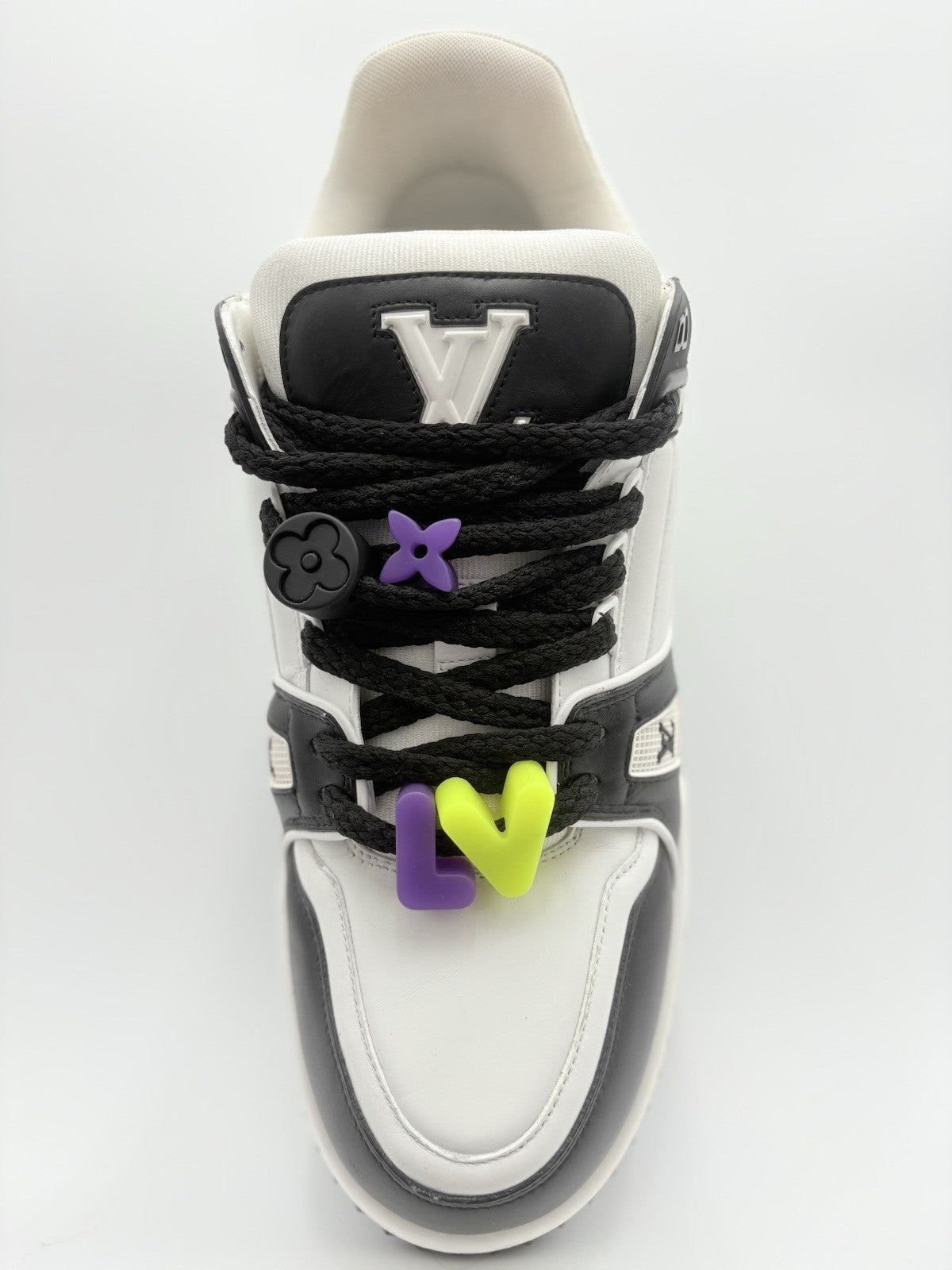 Size 12 LV (13-13.5 US) - Louis Vuitton Maxi ' Black White ' | SUPER CLEAN!