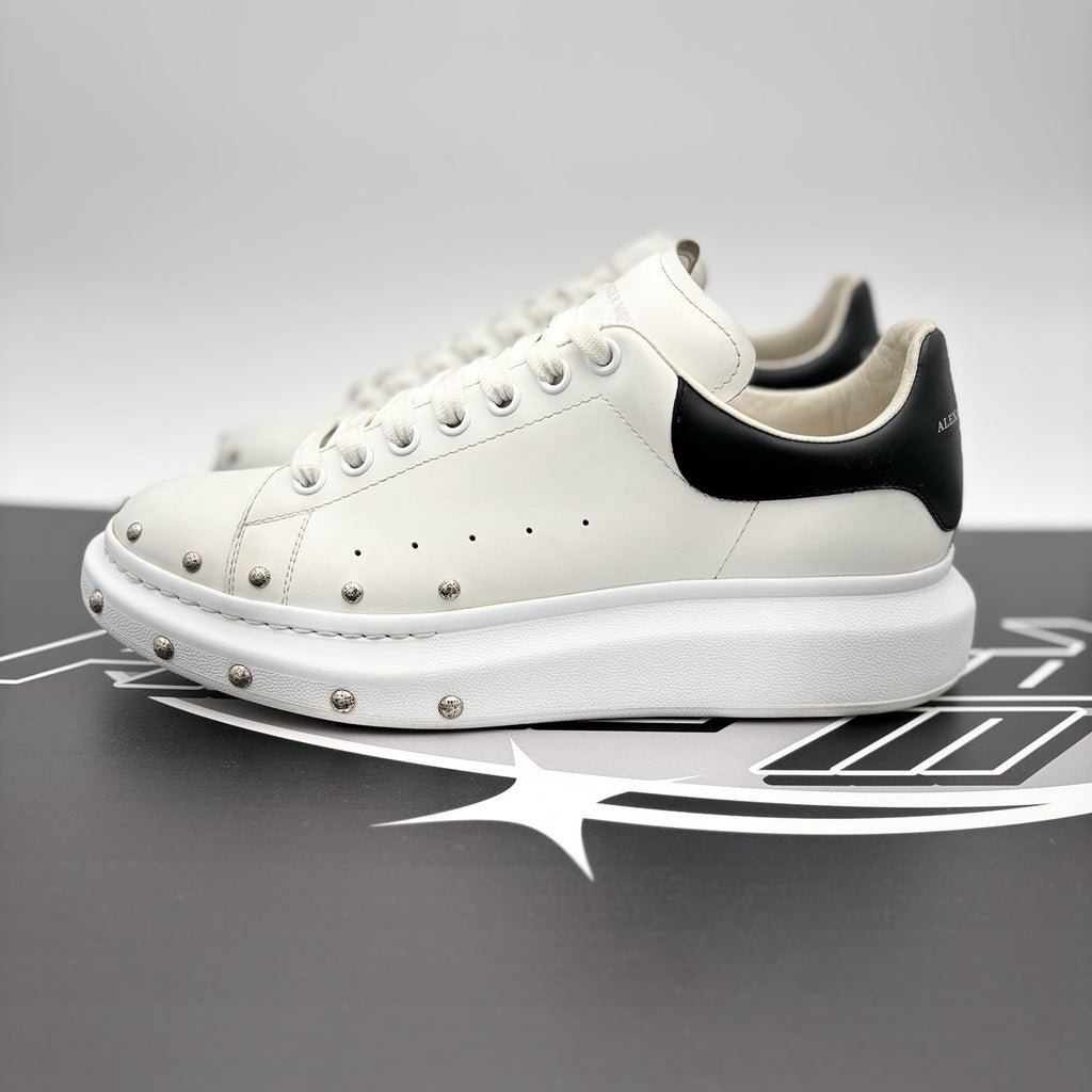 Size 44 (11 US) - Alexander McQueen Front Studded  ' White, Black ' | GREAT!