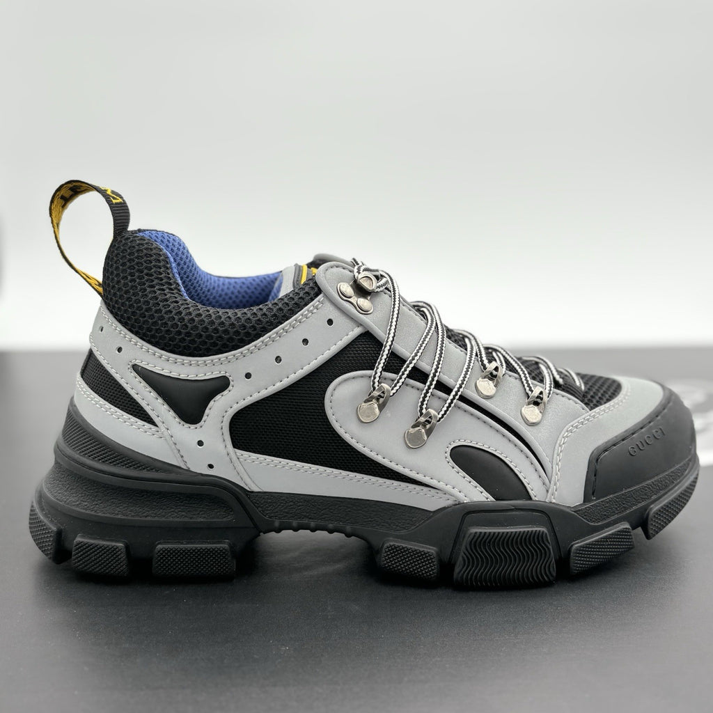 Size 8 G (8.5 US) - Gucci Flashtrek SEGA ' Reflective Grey ' | NEW!