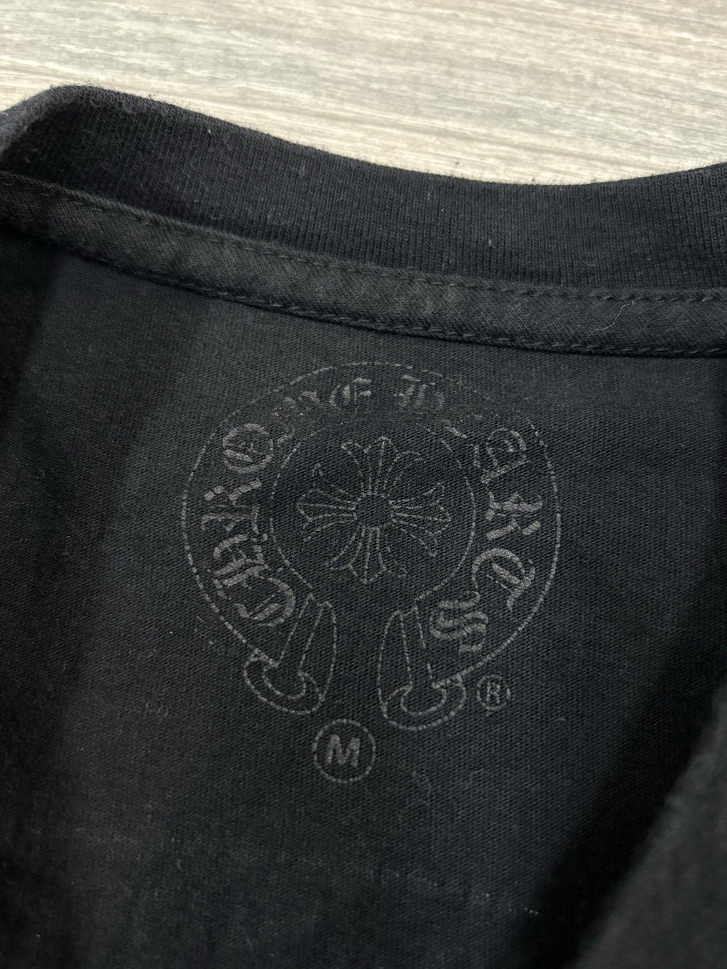 Size Medium - Chrome Hearts Scroll Logo T-Shirt ' Black ' | GREAT COND!