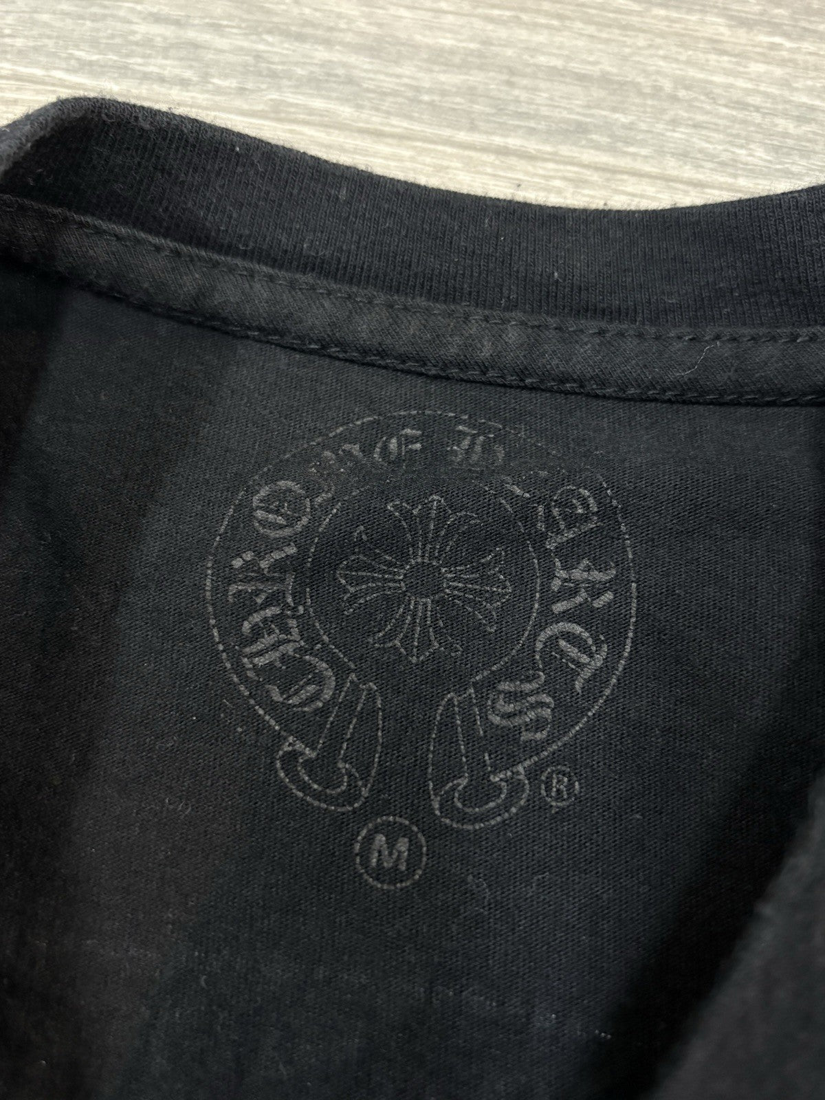 Size Medium - Chrome Hearts Scroll Logo T-Shirt ' Black ' | GREAT COND!
