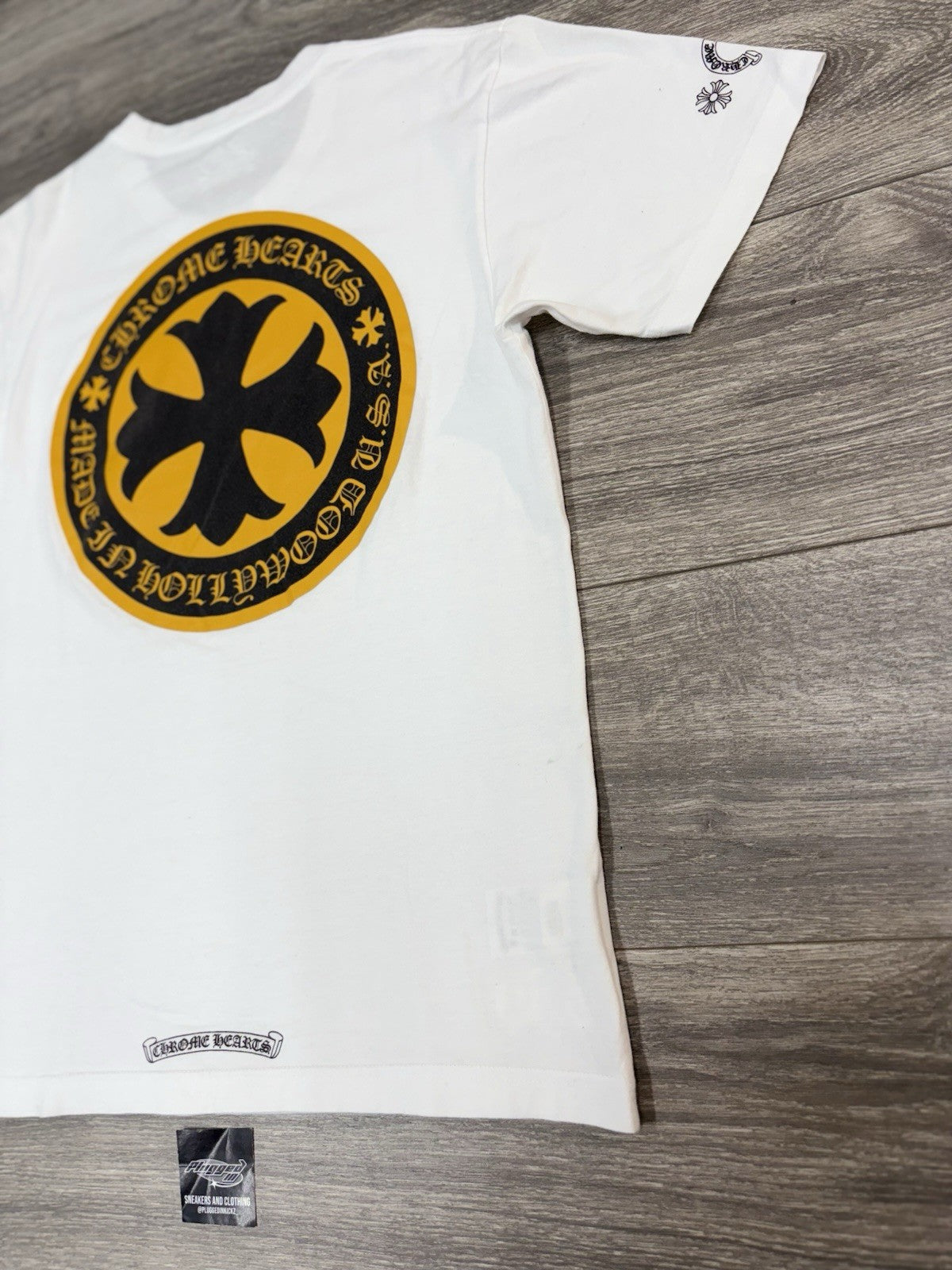 Size Medium - Chrome Hearts Plus Logo Short Sleeve T-Shirt ' White ' | EXCELLENT