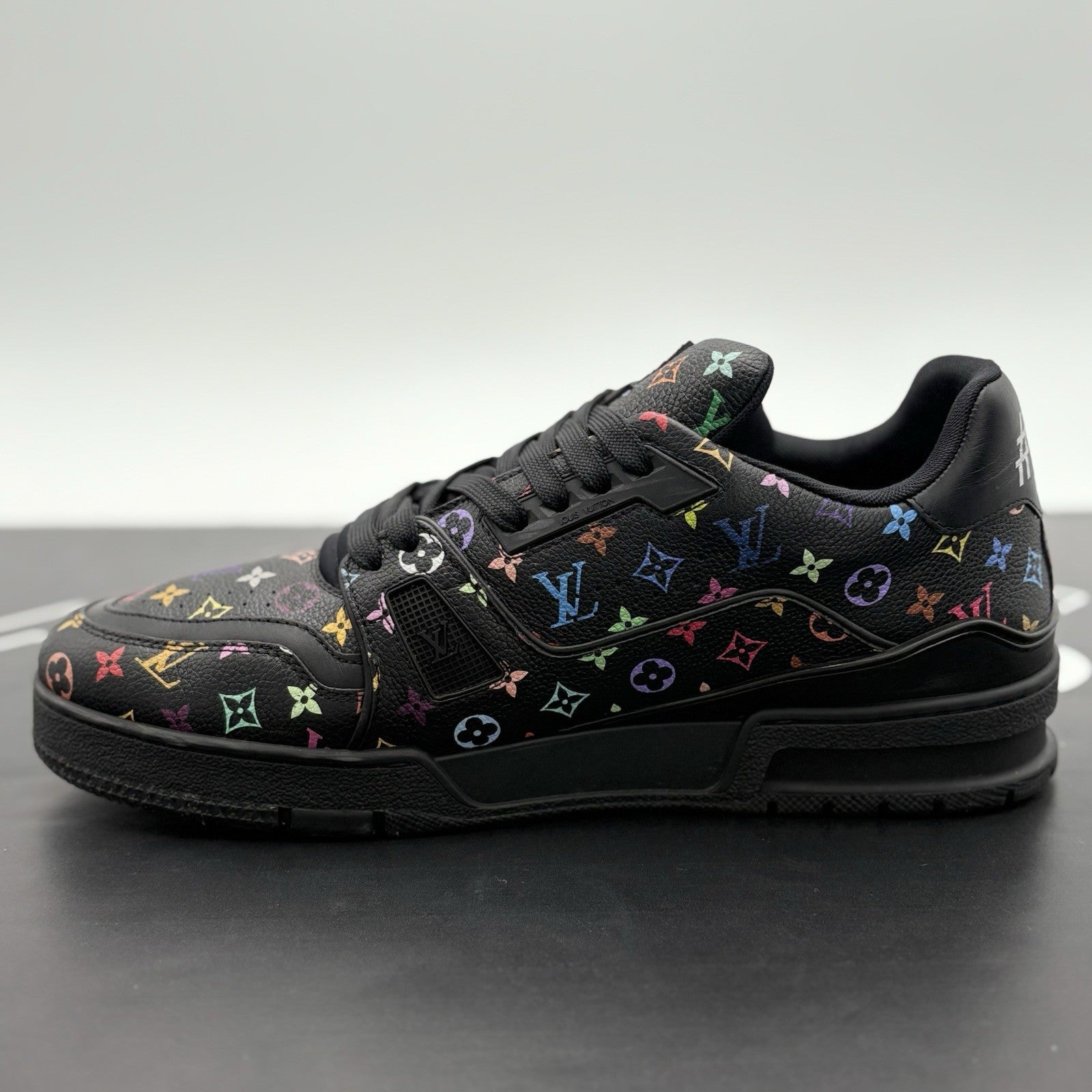 Size 8 LV (9-9.5 US) Louis Vuitton X Murakami Trainer ' Black ' | SUPER CLEAN