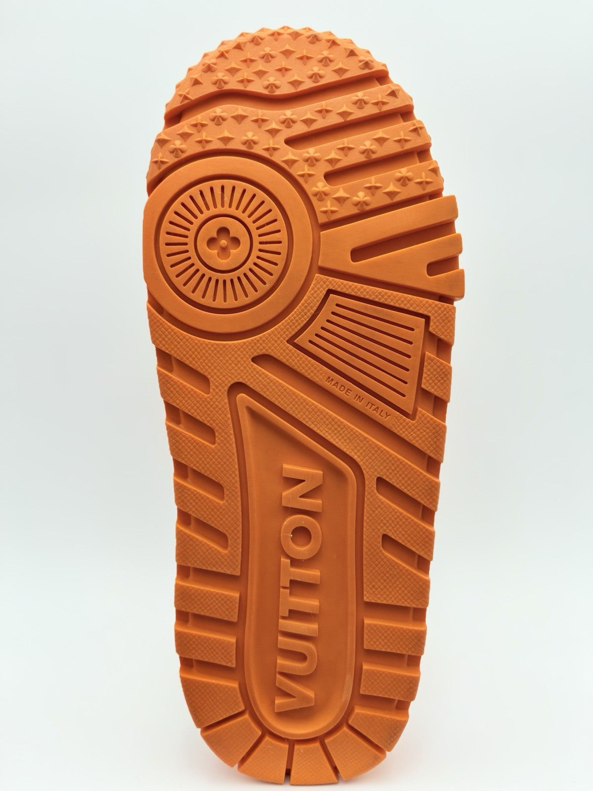 Size 7 LV (8-8.5 US) - Louis Vuitton Maxi ' Orange White ' | SUPER CLEAN!