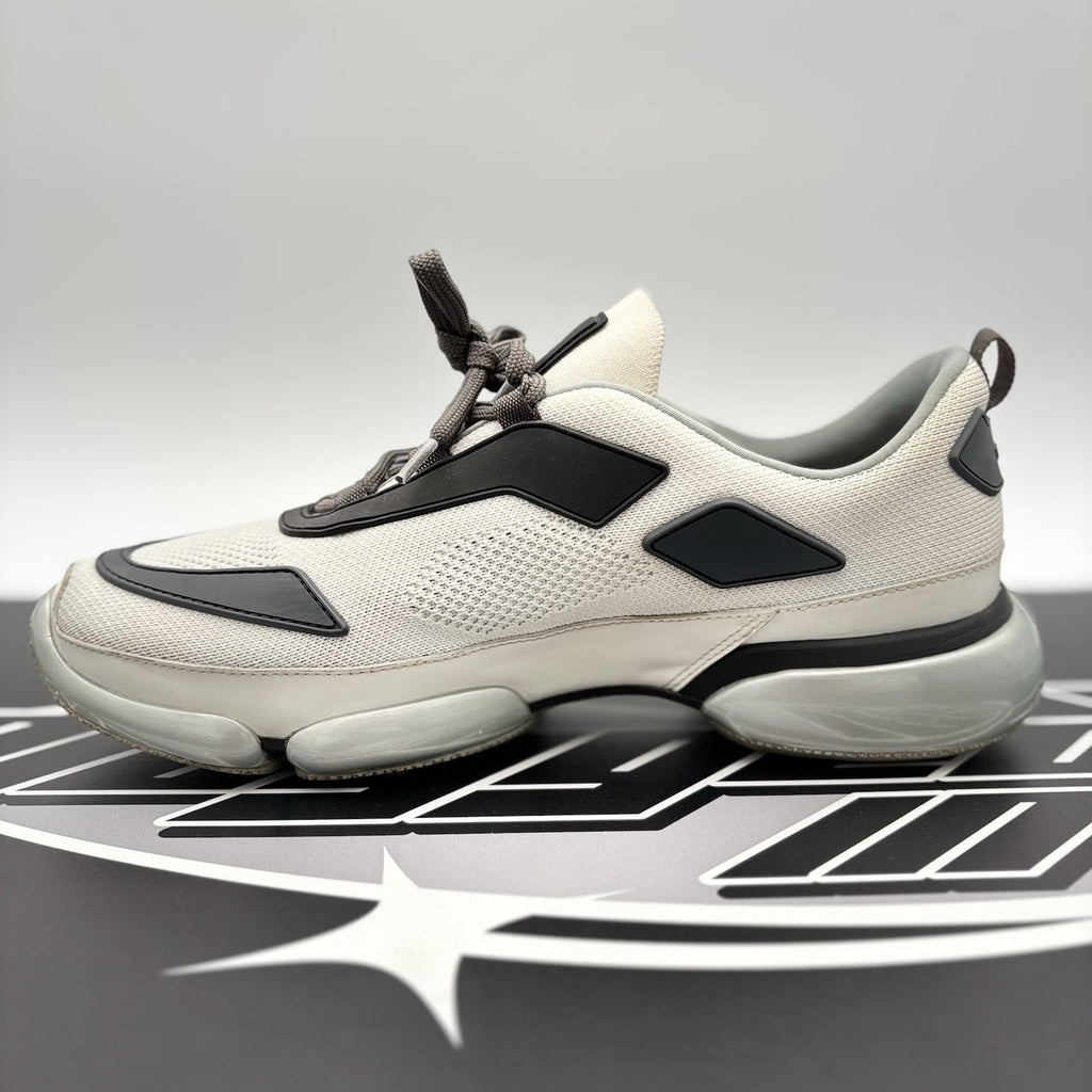Size 6.5 UK (7.5 US) Prada Cloudbust Mesh ' White, Grey ' | GOOD CONDITION!
