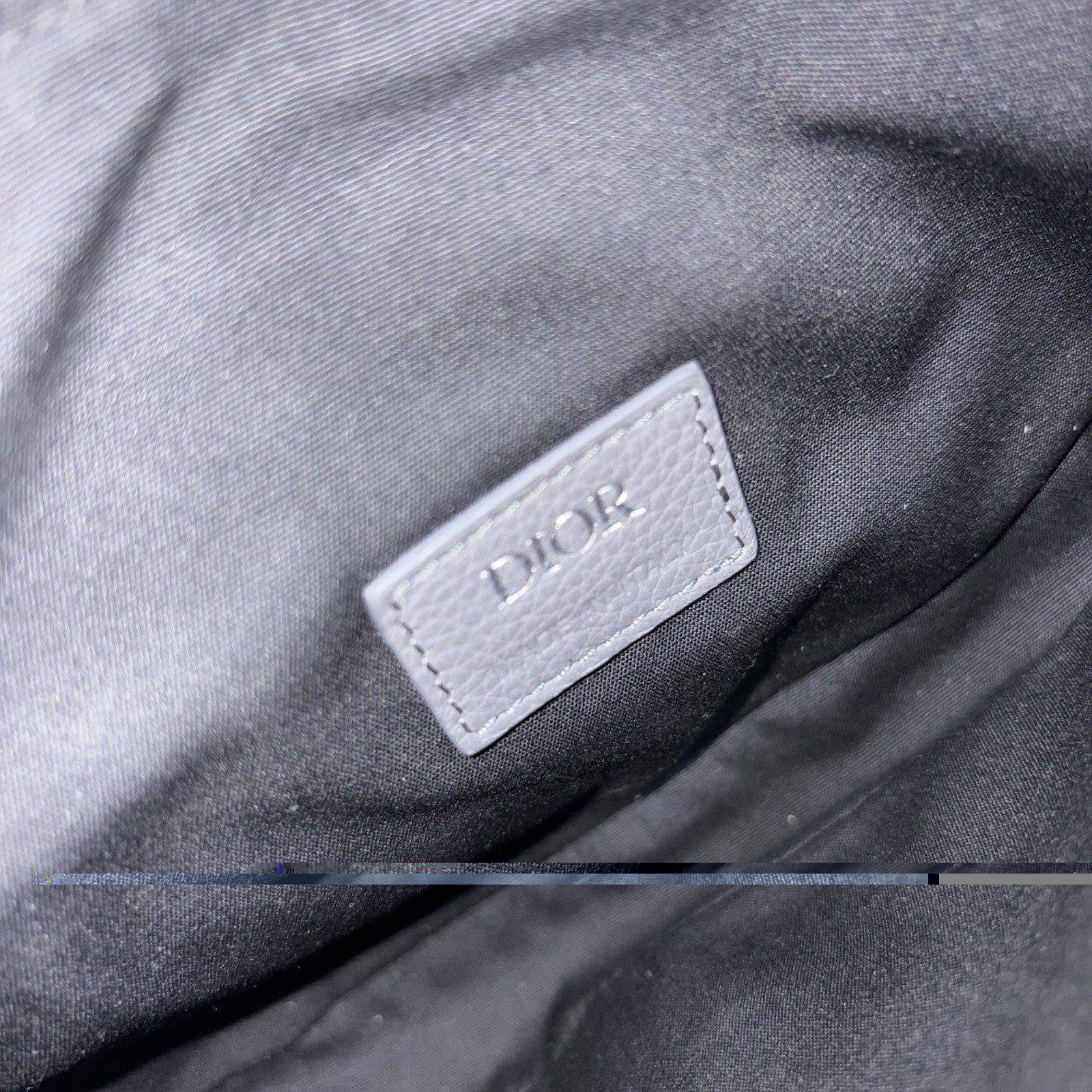 Christian Dior Ruthenium Oblique Saddle Bag ' Grey ' | SUPER CLEAN!
