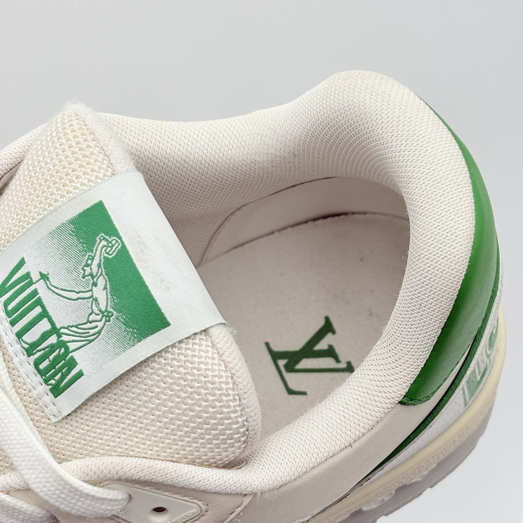 Size 10 LV (11-11.5 US) Louis Vuitton Strap Trainer ' Green ' | SUPER CLEAN!