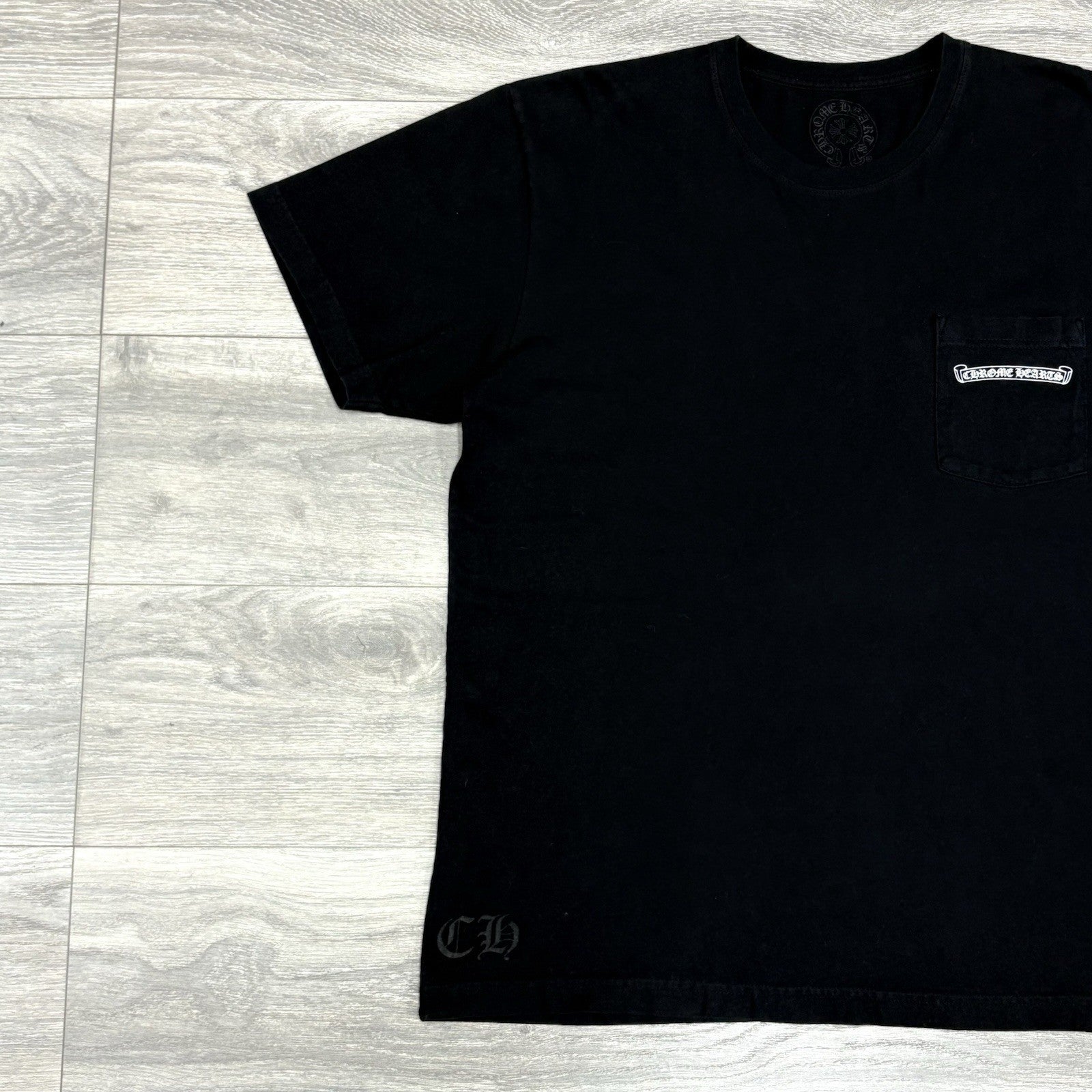 Size XL - Chrome Hearts Scroll Logo T- Shirt ' Black ' | EXCELLENT!