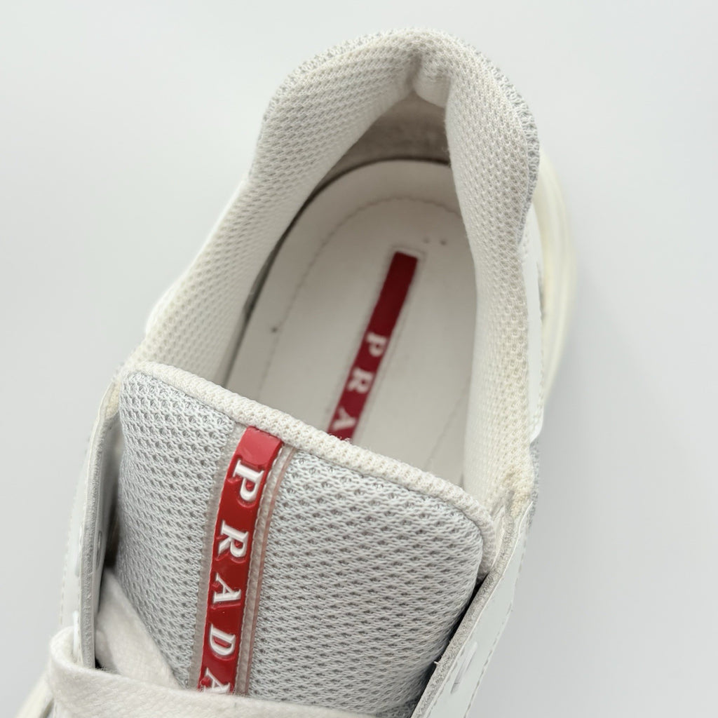 Size 8 UK (9 US) - Prada Americas Cup Sport ' White Grey ' | GREAT CONDITION!