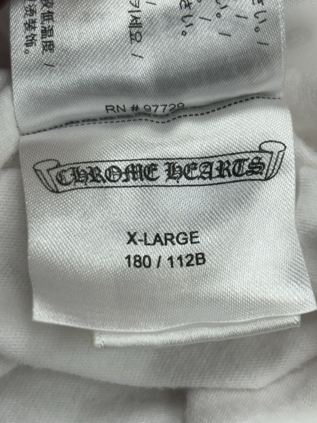 Size XL - Chrome Hearts St. Barth Collar Print T-Shirt ' White Blue '