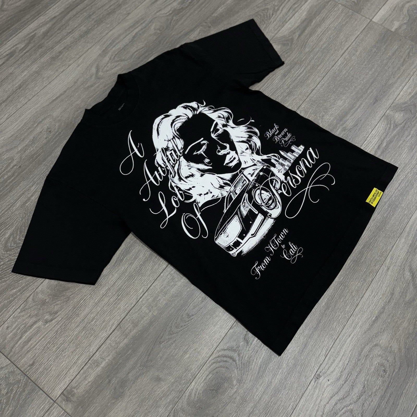 Size M - That’s A Awful Lot Of Cough Syrup X Persona T-Shirt ' Black ' | NEW!