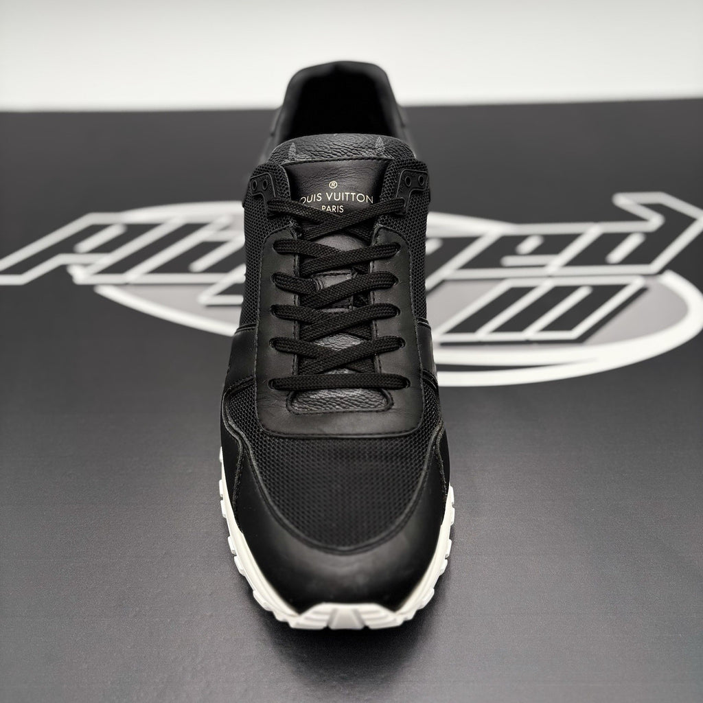 Size 7.5 LV (8.5-9 US) Louis Vuitton Run Away Sneaker ' Black White ' | GOOD!