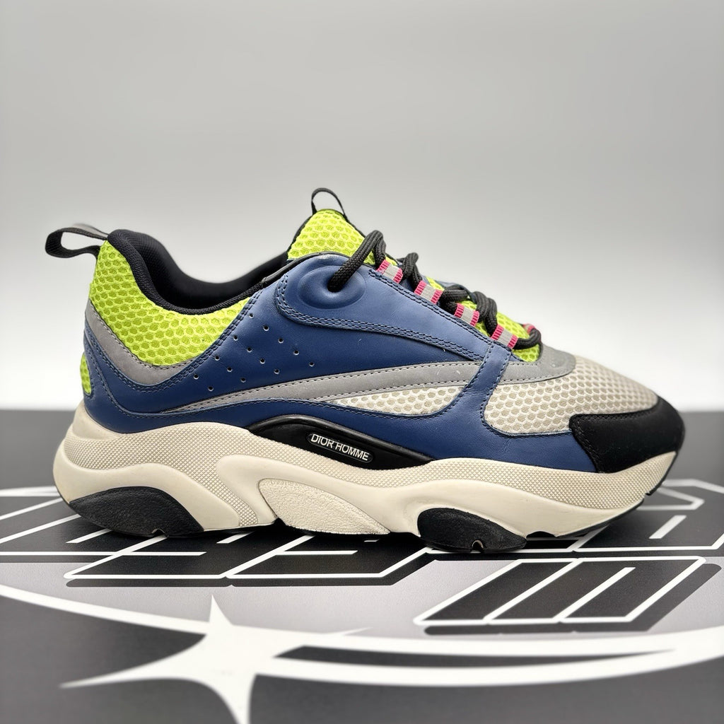 Size 42 (9 US) - Dior B22 Sneaker ' Blue, Lime '| GOOD CONDITION!