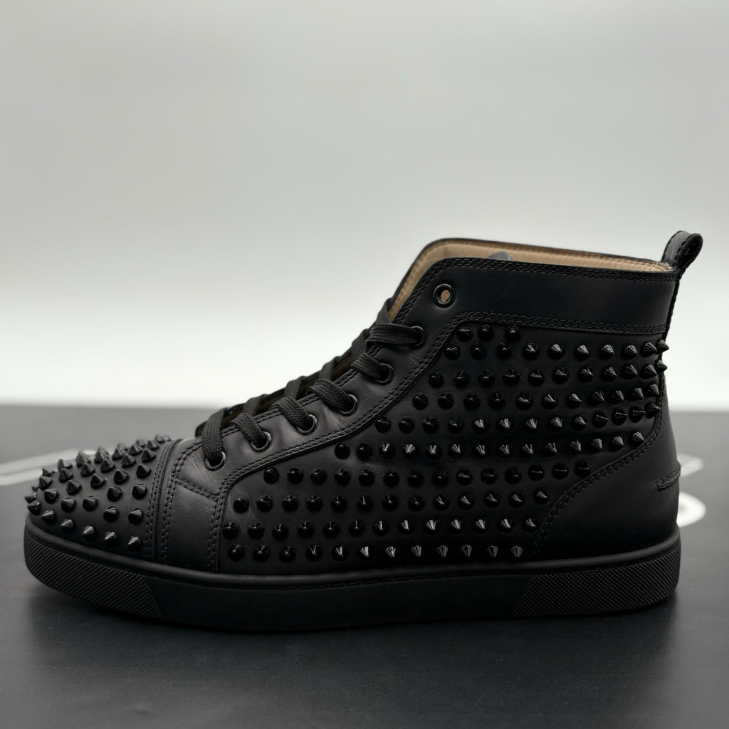 Size 43 (10 US) Christian Louboutin High Spikes ' Black ' | GREAT CONDITION!