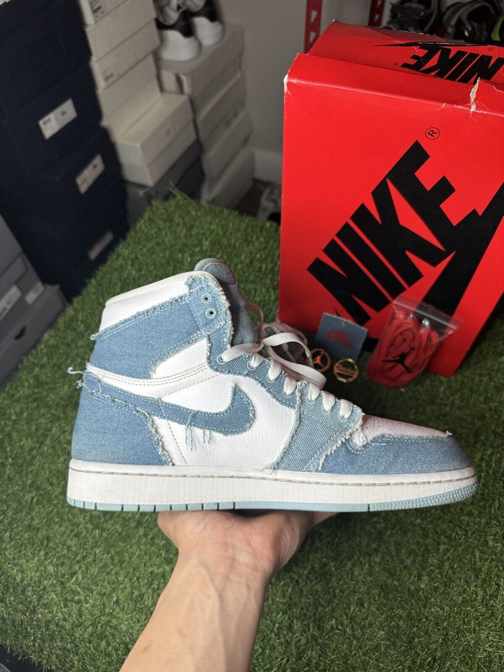 Size 10.5 W (9 M) - Air Jordan 1 Retro High OG ' Denim ’ | GOOD CONDITION