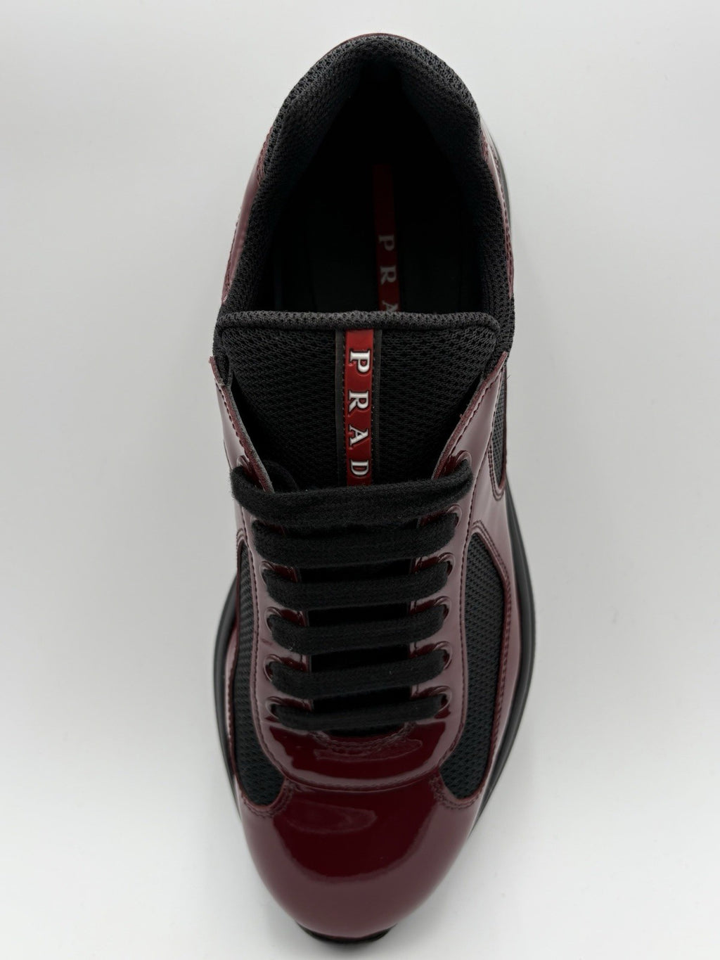 Size 7 UK (8 US) - Prada Americas Cup ' Maroon Black ' | SUPER CLEAN!