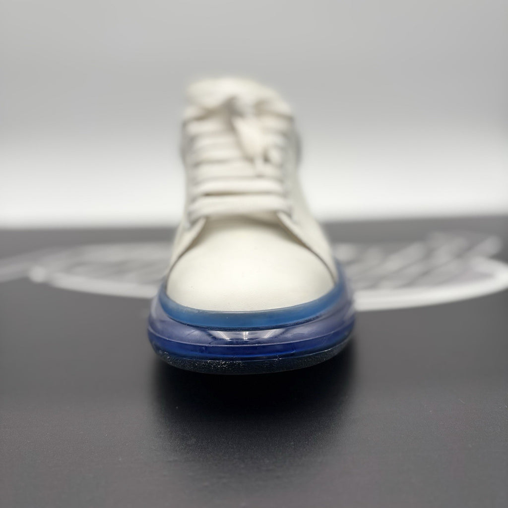 Size 43 EU (10 US) - Alexander McQueen ' White, Blue Bottoms ' | GOOD CONDITION!