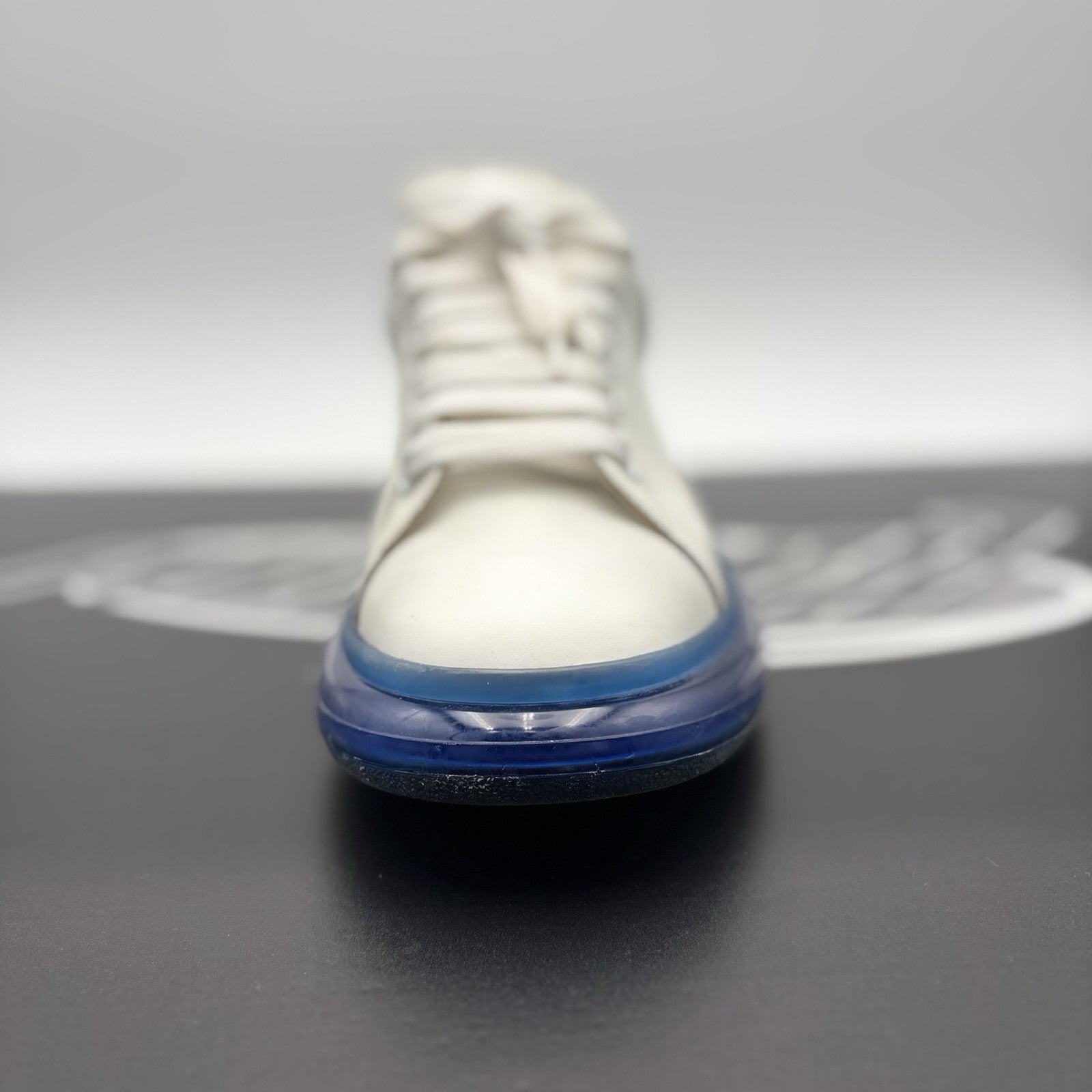 Size 43 EU (10 US) - Alexander McQueen ' White, Blue Bottoms ' | GOOD CONDITION!