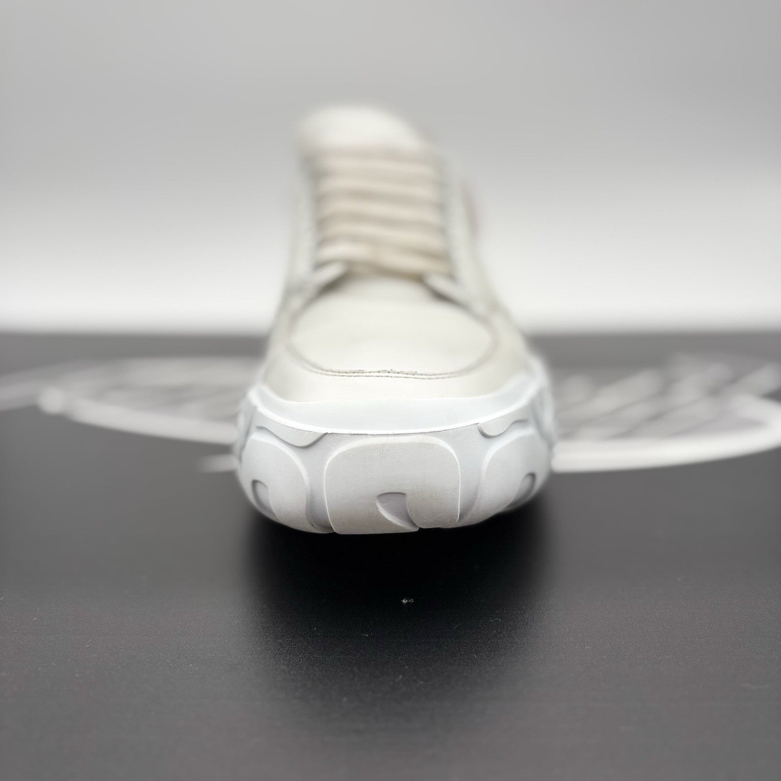 Size 45 (12 US) - Alexander McQueen Court Trainer ‘ White/Red ‘  | GOOD COND!