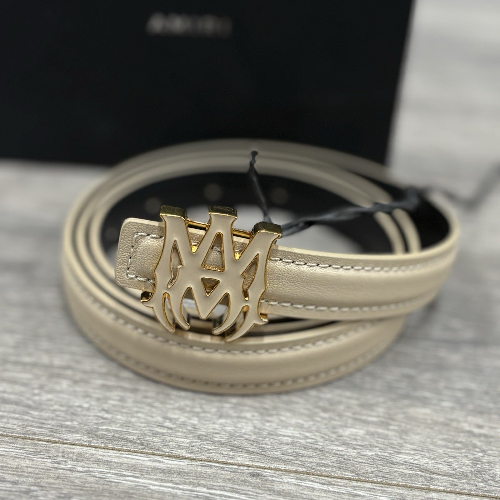 Amiri Nappa Belt ' Alabaster ' | BRAND NEW!