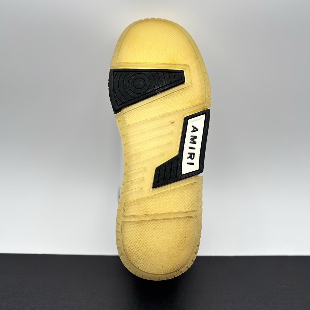 Size 43 (10US) - Amiri Stadium Low Top Sneakers ‘ White , Black ‘ | GOOD COND!