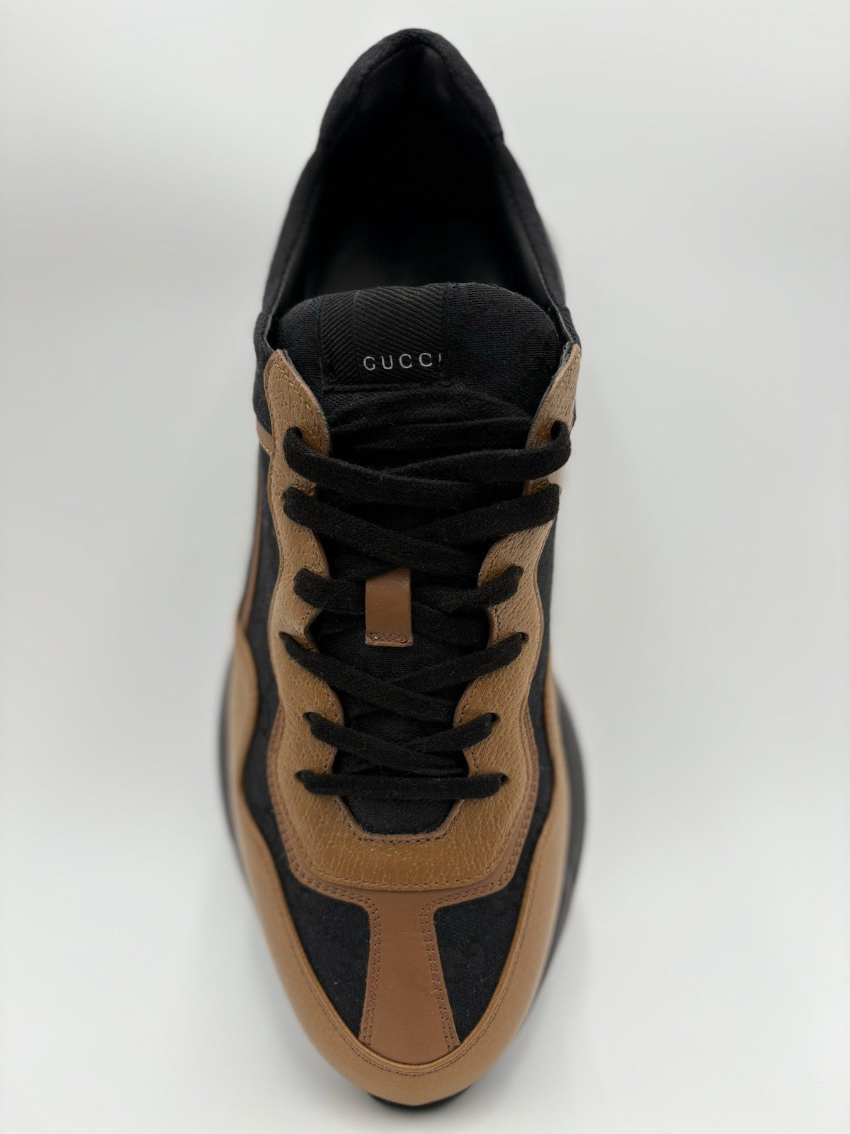 Size 11.5 G (12 US) Gucci Rhyton GG Supreme ' Black Khaki Beige ' | SUPER CLEAN!