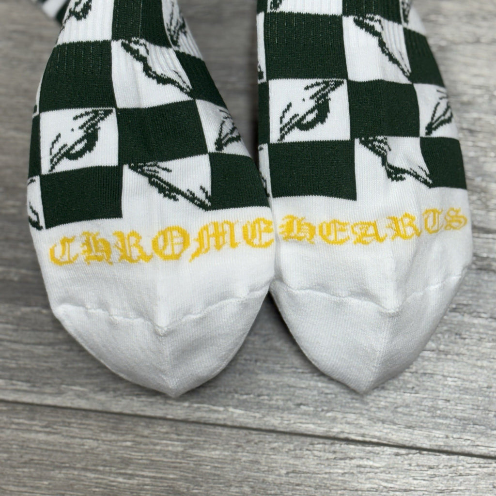 Size Large (9-13 US) - Chrome Hearts Matty Boy 99 Eye Socks ' Green ' | NEW!