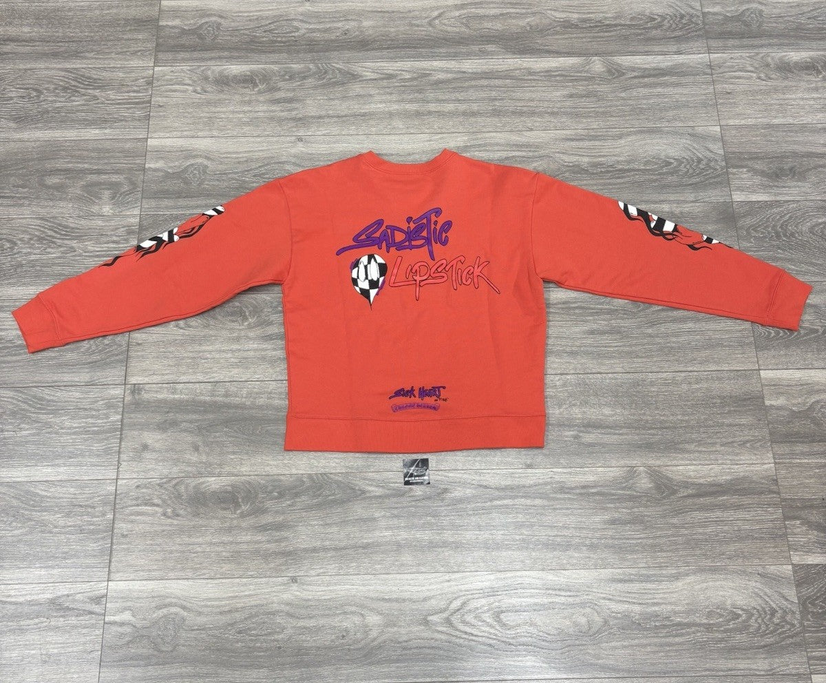 Size Medium - Chrome Hearts Matty Boy Sadistic Lipstick Crewneck ' Red ' | NEW!