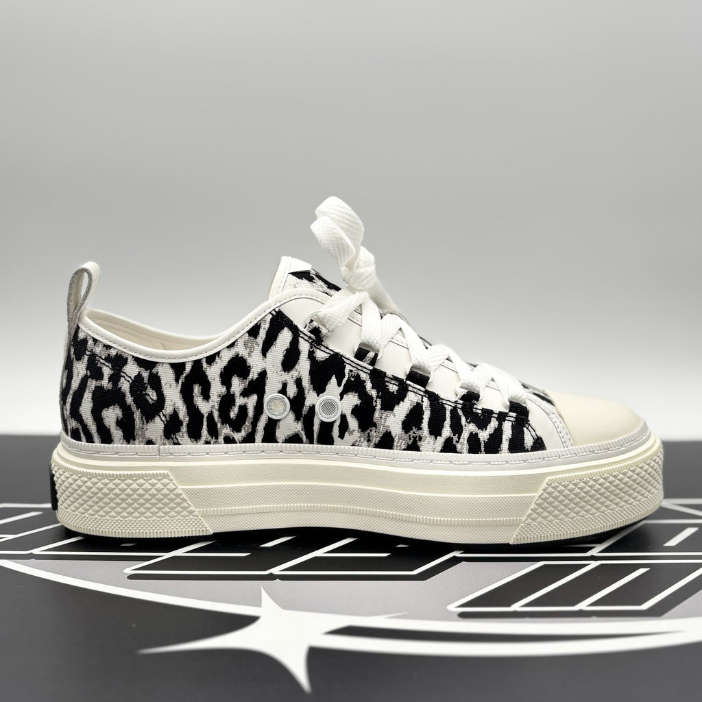 Size 43 (10US) Amiri Court Low ' White Leopard ' | Excellent!