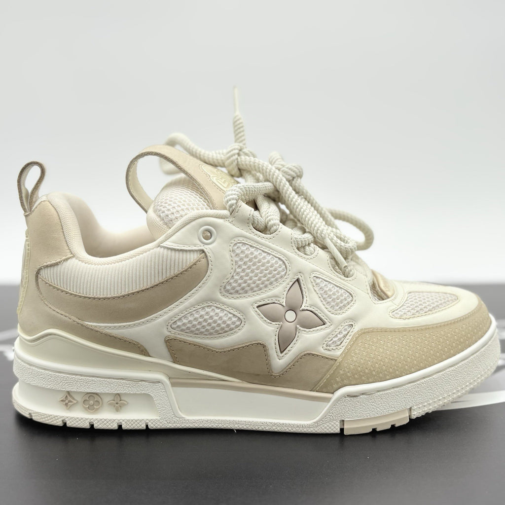 Size 7 LV (8-8.5 US) Louis Vuitton Skate ' Beige White ' | GREAT CONDITION!