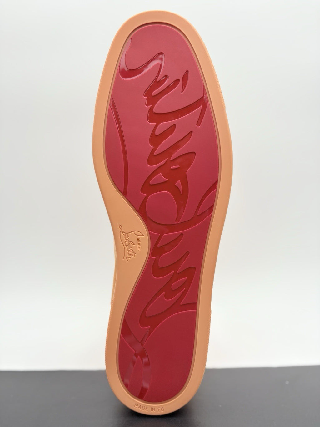 Size 45.5 (12.5 US) - Christian Louboutin Spikes ' Peach Orange ' | BRAND NEW!