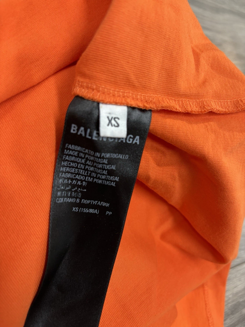 Size XS - Balenciaga Casual T-Shirt ' Fluorescent Orange ' | NEW!