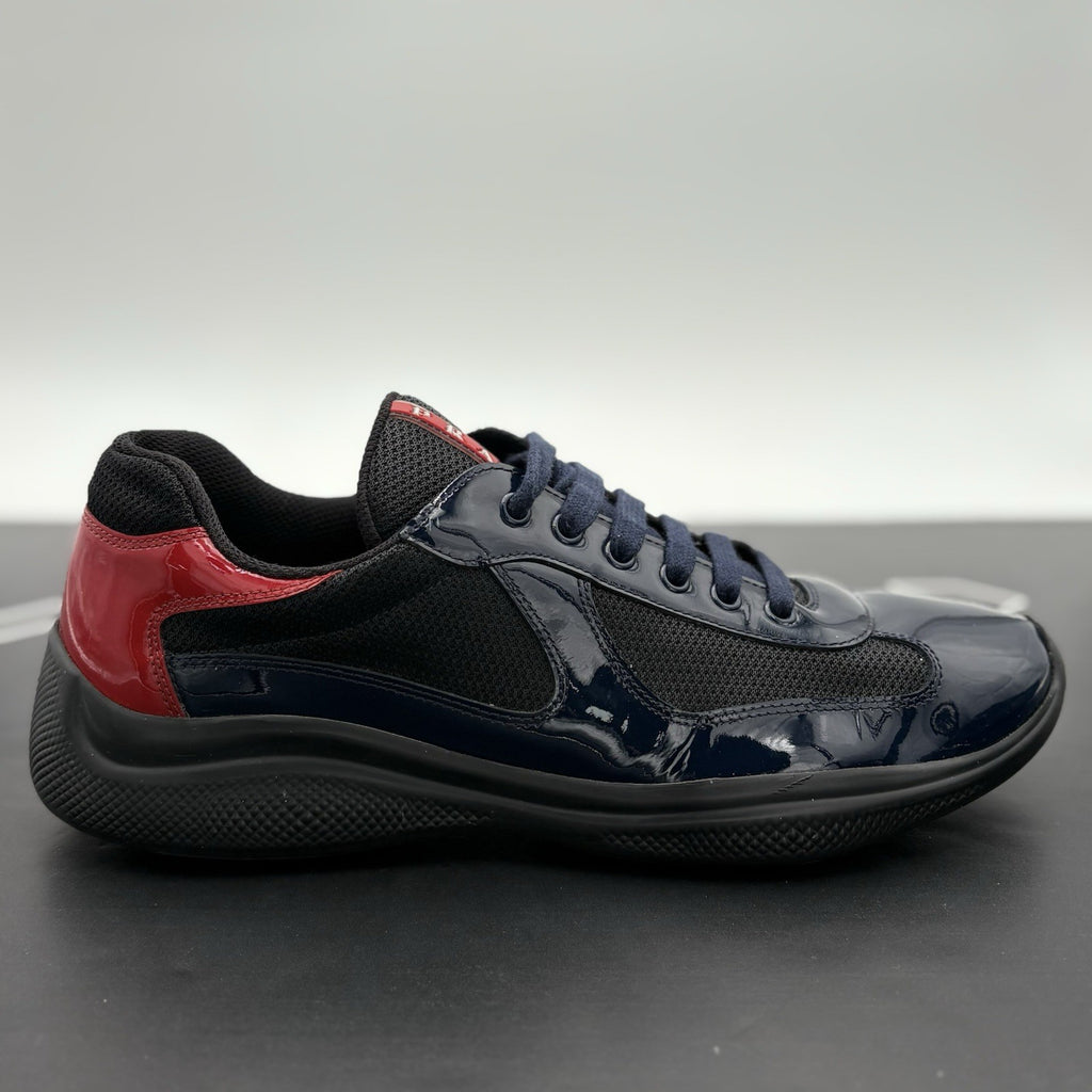 Size 9.5 UK (10.5 US) Prada Americas Cup ' Navy Red ' | GOOD CONDITION!